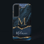 Blue Gold Glitzer Marmor Cuatom Name und Buchstabe Samsung Galaxy Hülle<br><div class="desc">Samsung Galaxy Hüllen oder iPhone Fälle mit Monogram Name Agate Navy Blue Gold Edelstein Marble Geode Glitzer Sparkle Personalisiert Geburtstag - Geburtstag oder Hochzeitsgeschenk / Beilage - Add Your Letter / Name - Text oder Entfernen - Make Your Special Gift - Ändern und verschieben oder entfernen und fügen Sie Text...</div>