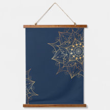 Blue & Gold Mandala | Islamische Kunst Inspiriert