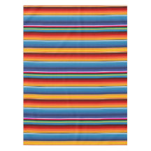 Blue Gold Red Mexican Sarape