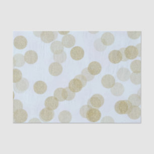 Blue & Gold Shimmer Glitzer Dots Seidenpapier