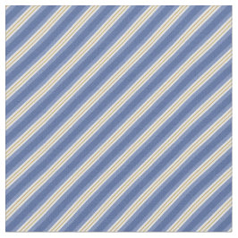 Blue & Gold Stripes Stoff