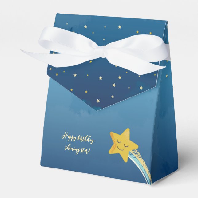 Blue Gold Twinkle Little Star Gevor Box Geschenkschachtel (Vorderseite)