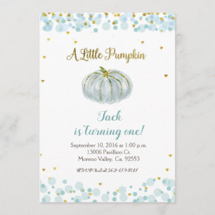Blue Gold Unser Pumpkin macht eine Einladung
