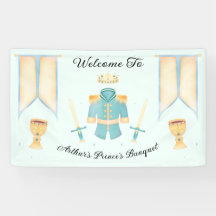 Blue & Gold Wasserfarbe Kleiner Prinz Willkommen