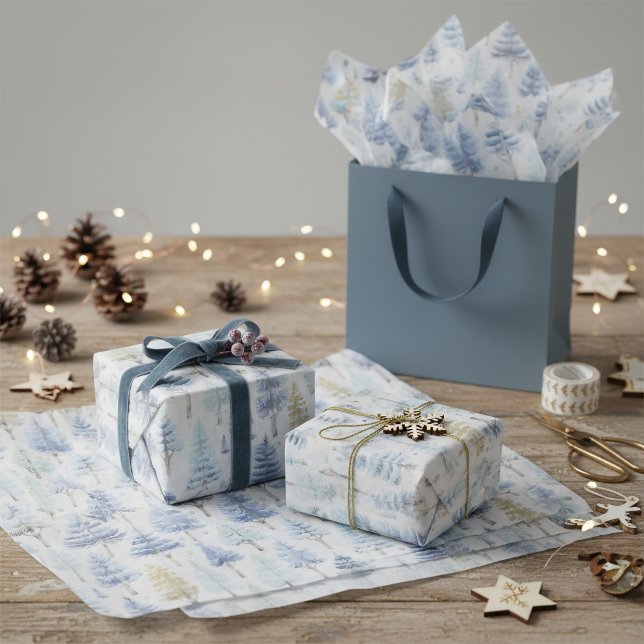 Blue Gold Weihnachtsmuster#26 ID1009 Seidenpapier (Von Creator hochgeladen)