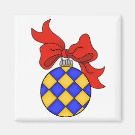 Blue & Gold Weihnachtsschmuck - Magnet