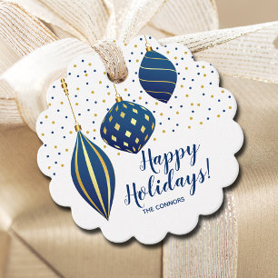 Blue Gold Weihnachtsschmuck Urlaub Geschenkanhänger