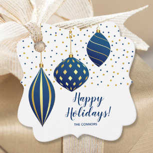 Blue Gold Weihnachtsschmuck Urlaub Geschenkanhänger