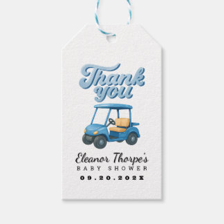 Blue Golf Baby Dusche Vielen Dank Tag Geschenkanhänger