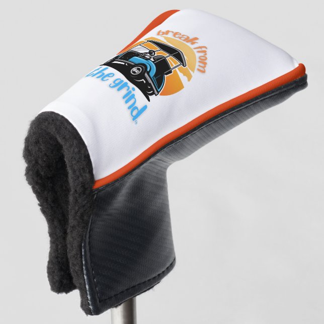 Blue Golf Cart BFTG Putter Cover Golf Headcover (3/4 Vorderseite)