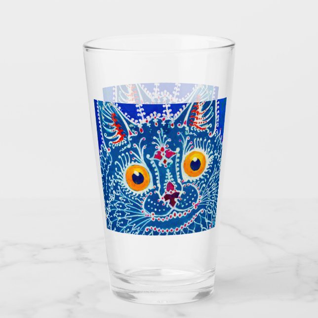 Blue Gothic Cat Glas (Vorderseite)