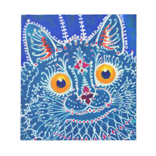 Blue Gothic Cat Notizblock