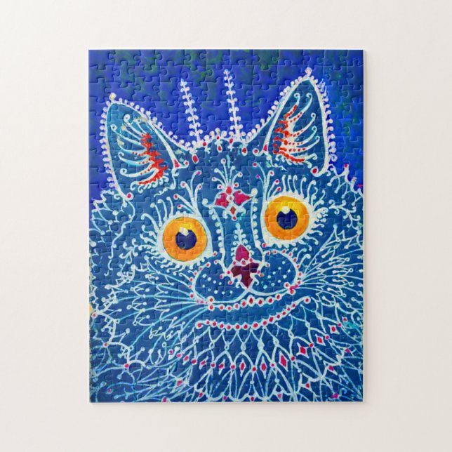 Blue Gothic Cat Puzzle (Vertikal)