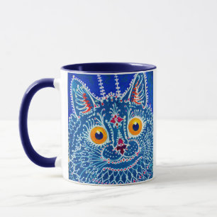 Blue Gothic Cat Tasse
