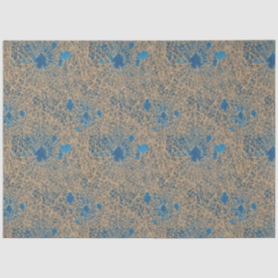 Blue Gothic Watercolor Hörer in Web-ephemera Seidenpapier