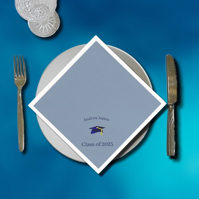 Blue-grad-Obergrenze - Klasse 2025 Serviette (Von Creator hochgeladen)
