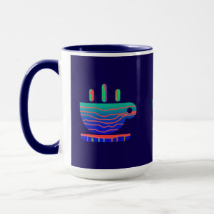 Blue Gradient Coffee Break Tasse