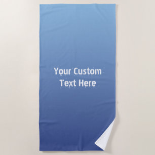 Blue Gradient Handtuch für den benutzerdefinierten