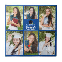 Blue Graduate Foto Collage Custom Abschluss