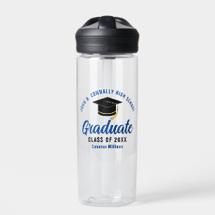 Blue Graduate Personalisiert Abschluss Gift Trinkflasche