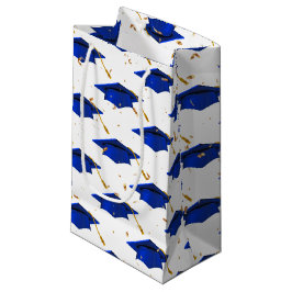 Blue Graduation Cap with Confetti Kleine Geschenktüte