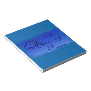 Blue Graduation Party Gunst Candy Wrappers Notizblock