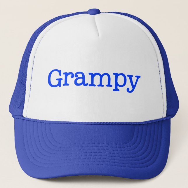Blue Grampy Truckerkappe (Vorderseite)