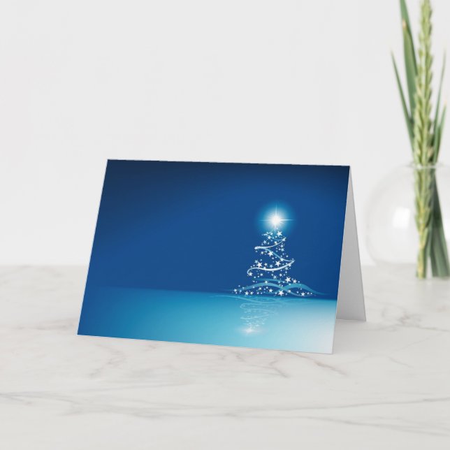 Blue graphics for Christmas - Feiertagskarte (Vorderseite)