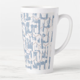Blue Gray Abstrakt Milchtasse