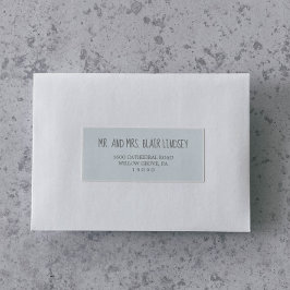 Blue & Gray Boy Baby Showadressen Labels