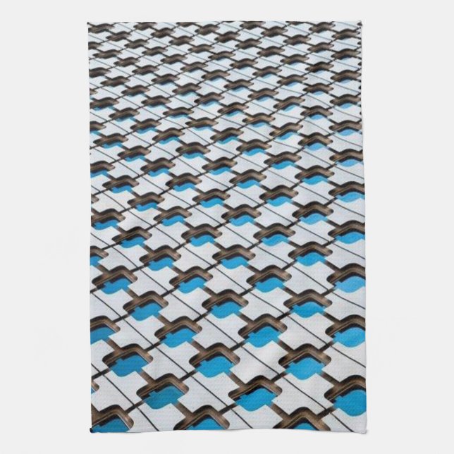 Blue Gray Kitchen Handtuch (Vertikal)