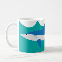 Blue Gray Mako Shark Tasse