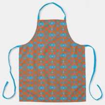 Blue Gray Orange Ombre Geometric Abstrakt Art