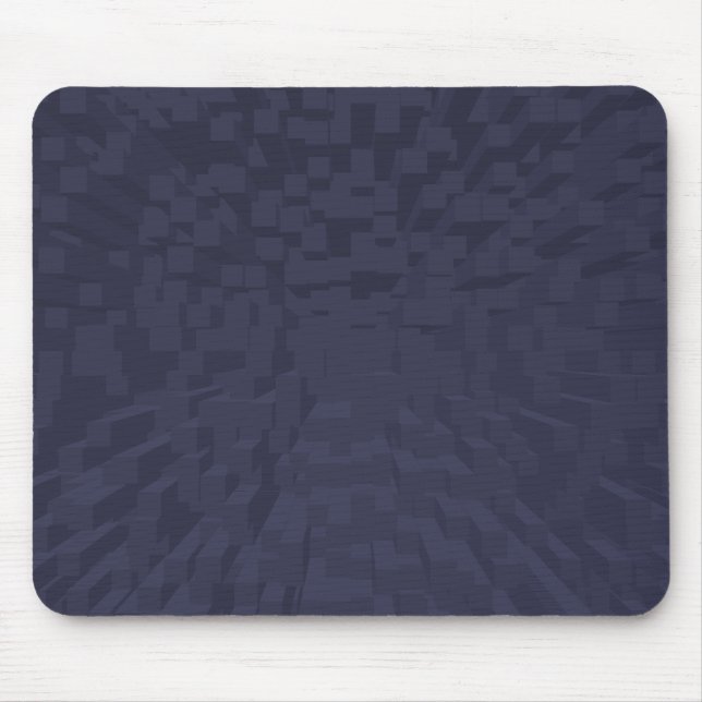 Blue Gray Perspektive Grafik Mauspad (Vorne)