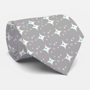 Blue & Gray Retro Herren's Neck Tie Krawatte