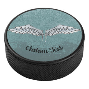 Blue-Gray Wings Hockey Puck
