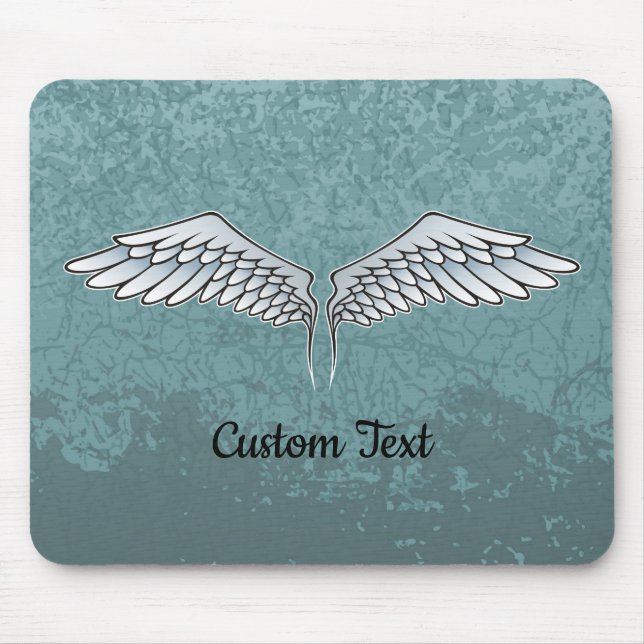 Blue-Gray Wings Mouse Pad Mousepad (Vorne)
