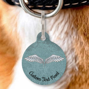 Blue-Gray Wings Pet ID Tag Haustiermarke