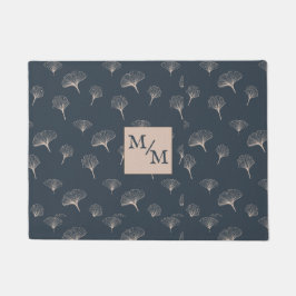 Blue Gray Wrotish Iron Gingko Fußmatte