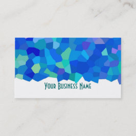 Blue, Green Abstrakt Business Card Visitenkarte