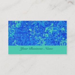 Blue, Green Abstrakt Business Card Visitenkarte
