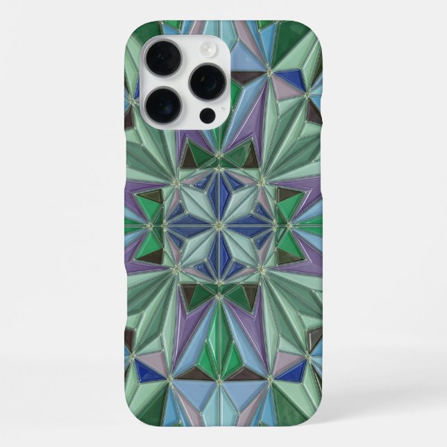 blue green accents iPhone hülle (Rückseite)