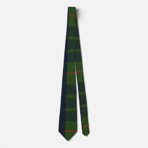Blue Green and Red Tartan Plaid Krawatte
