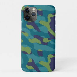 Blue Green and Teal Camo Abstract Case-Mate iPhone Hülle