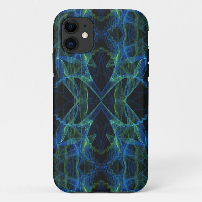 Blue, Green & Black iPhone 5 Benutzerdefinierte Ca Case-Mate iPhone Hülle (Rückseite)