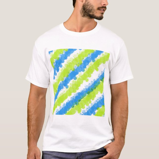 Blue & Green Bright Spritzer T-Shirt (Vorderseite)