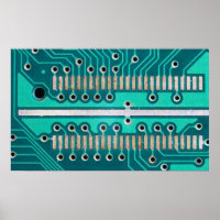 Blue Green Circuit Board - Elektronik Fotografie