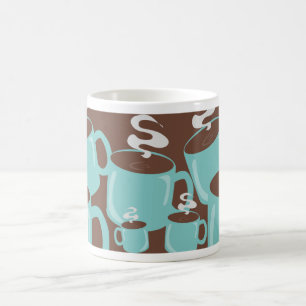 Blue Green Coffee Chaos Cup Party Muster Kaffeetasse