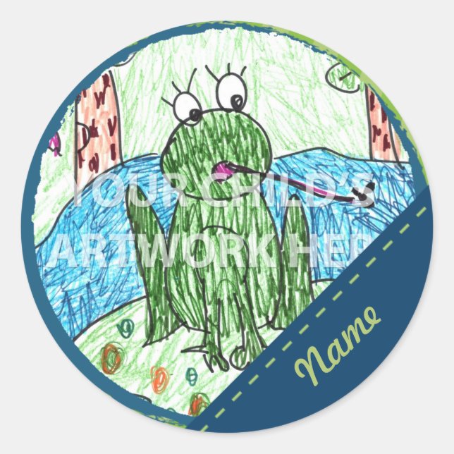 Blue & Green Dash Stickers $ 6,75 (Vorderseite)