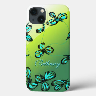 Blue Green Floral iPad Mini Fall *anpassen* Case-Mate iPhone Hülle
